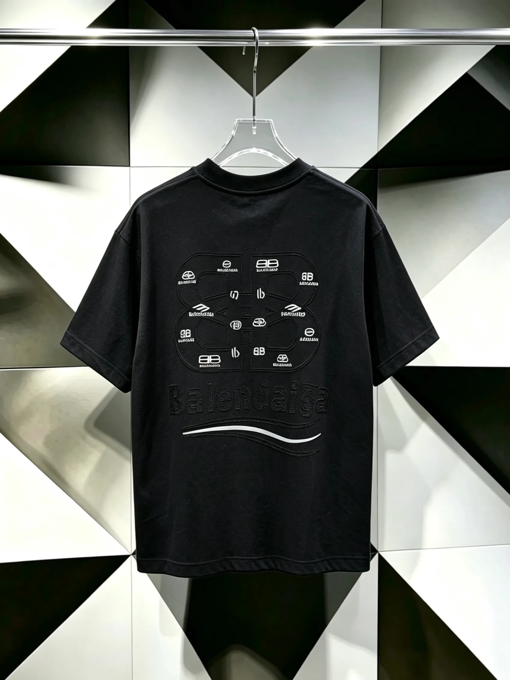 P90💰 Balenciaga* 2026 New Arrival T : 300g ： 🪡 🪡 :S M L XL XXL :Black